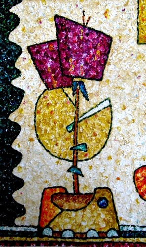 Unique abstract contemporary art - Flower 1