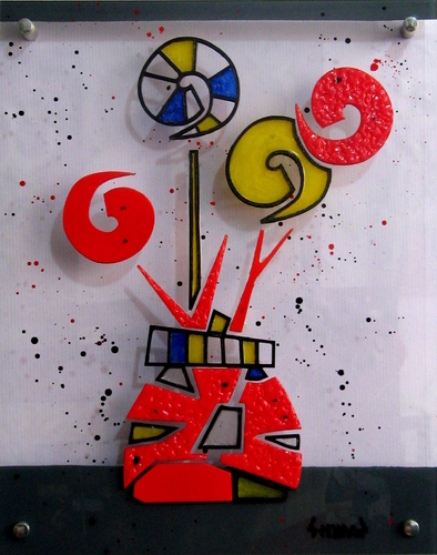 contemporary painting 
	Curly Flowers