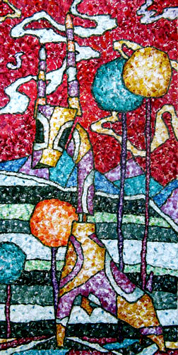 Unique abstract contemporary art - Deer