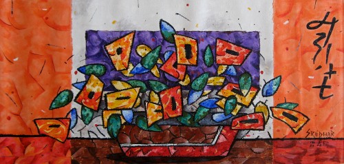Unique abstract contemporary art - Spring Burst