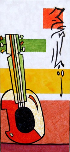 Unique abstract contemporary art - Guitar 2