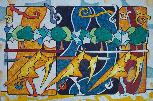 contemporary painting 
	Lake Scene