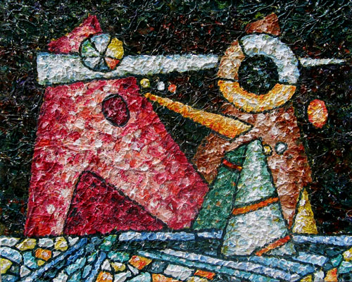 Unique abstract contemporary art - Musician