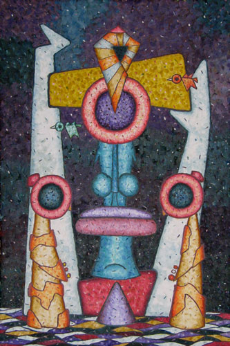 contemporary painting 
	Women Praying in Bali Temple