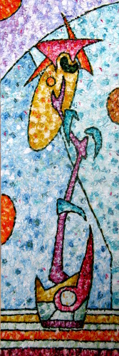 Unique abstract contemporary art - Flower 2