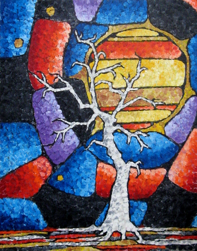 Unique abstract contemporary art - WaWa Tree
